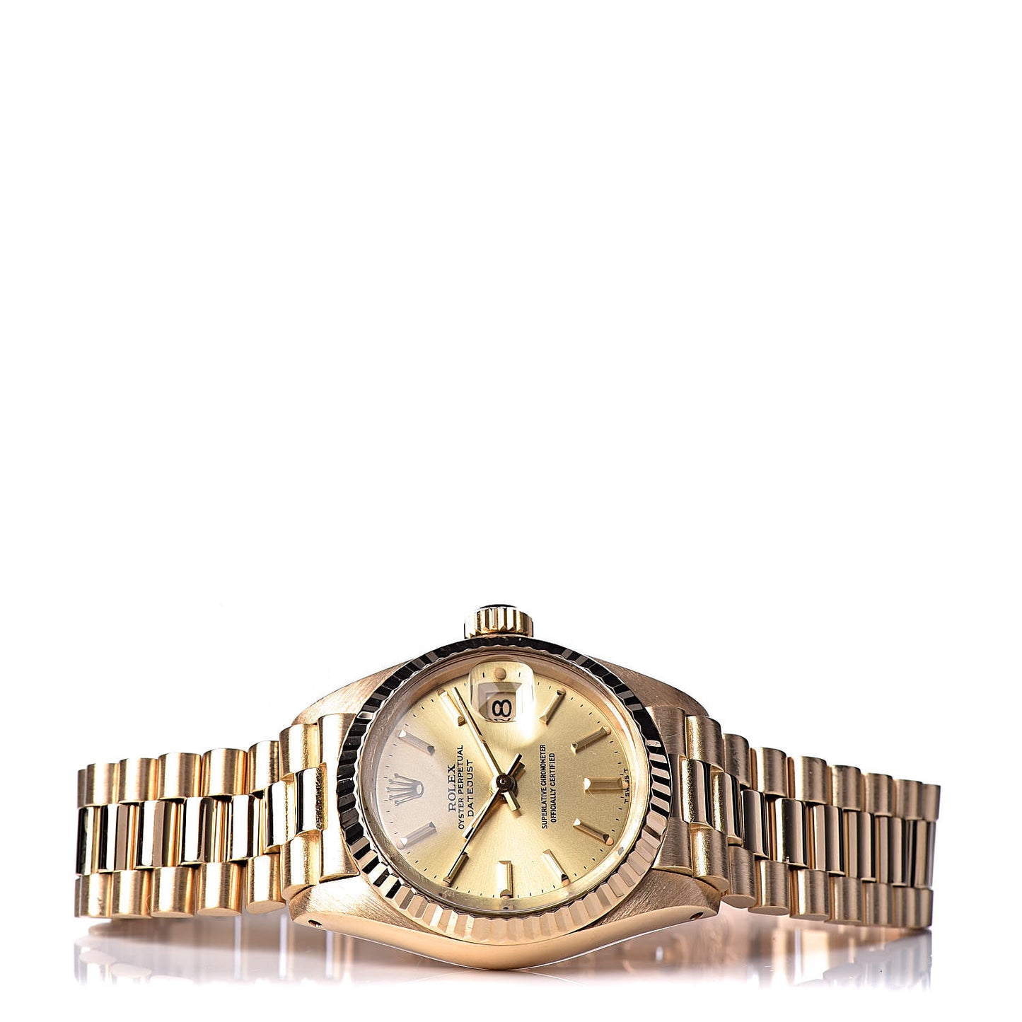 18K Yellow Gold 26mm Datejust President Watch Champagne 6917