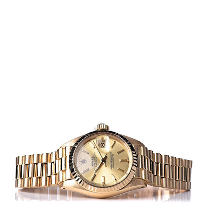 Rolex 18K Yellow Gold 26mm Datejust President Watch Champagne 6917 3 of 7