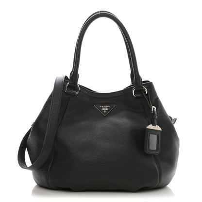 Prada Vitello Daino Shopping Tote Black 1 of 8