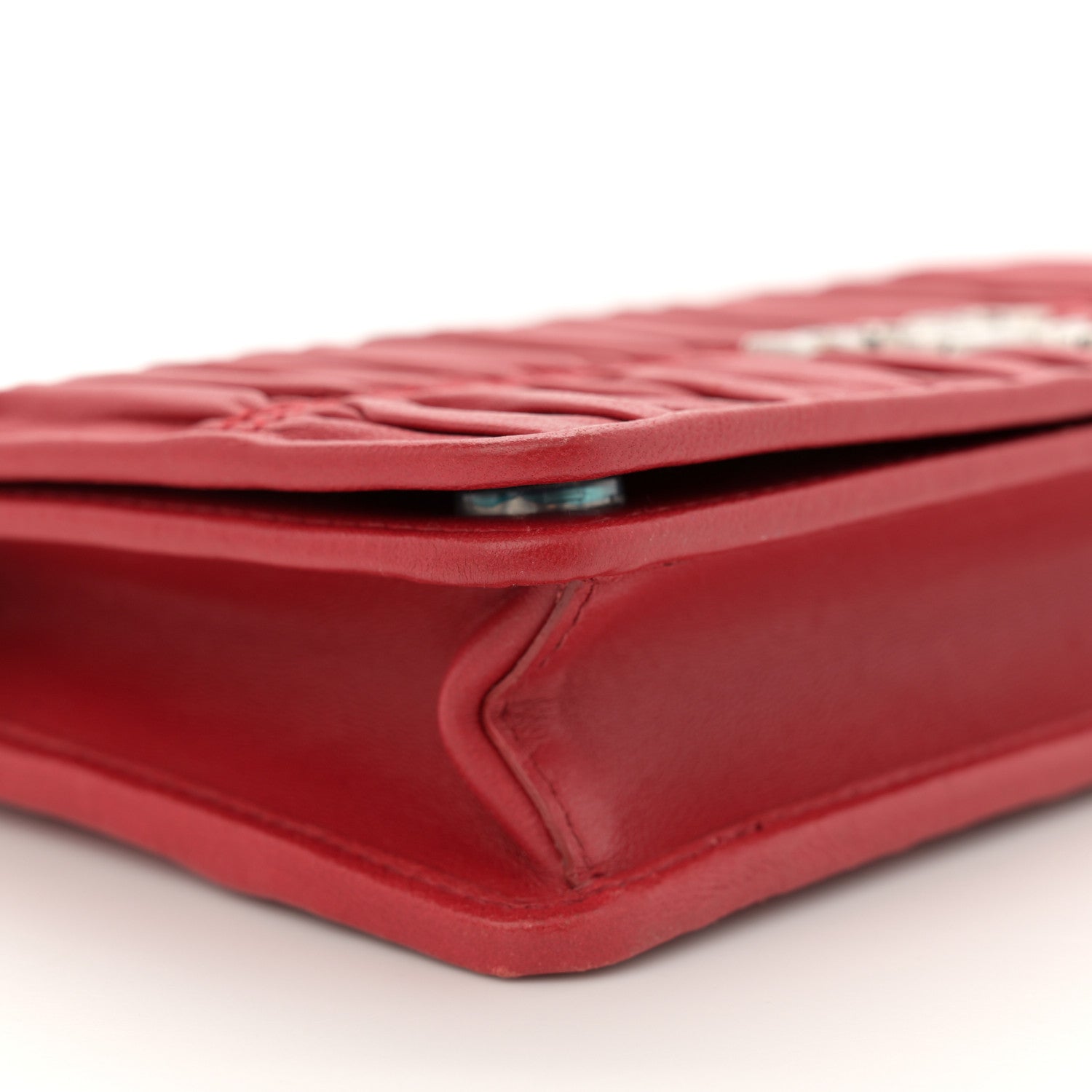 Prada Nappa Gaufre Wallet On Chain Fuoco 9 of 11