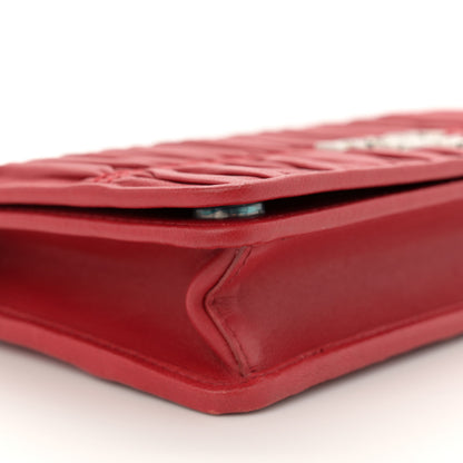 Prada Nappa Gaufre Wallet On Chain Fuoco 9 of 11