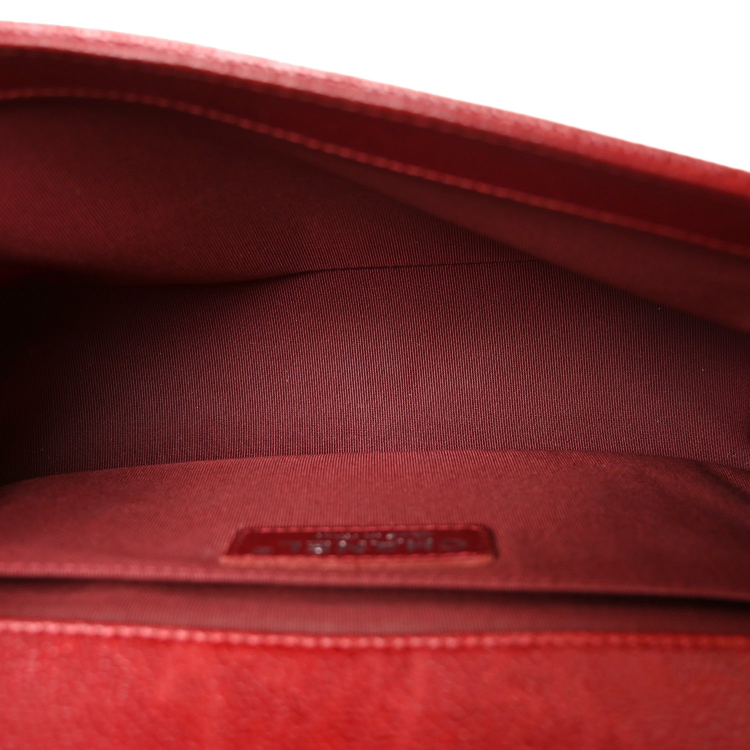 Chanel Caviar Quilted Medium Boy Flap Dark Red 5 of 10