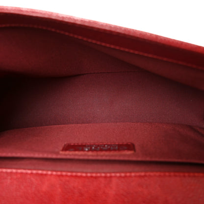 Chanel Caviar Quilted Medium Boy Flap Dark Red 5 of 10