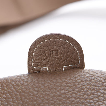 Hermes Taurillon Clemence Evelyne III PM Etoupe 6 of 7