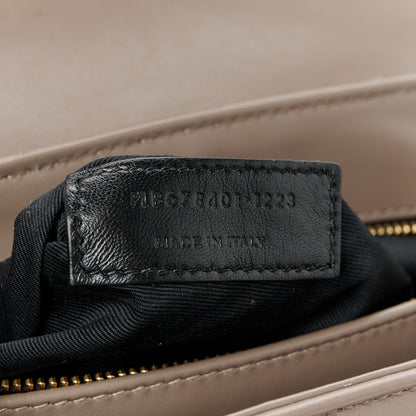 Saint Laurent Calfskin Y Quilted Monogram Toy Loulou Crossbody Bag Dark Beige 8 of 11