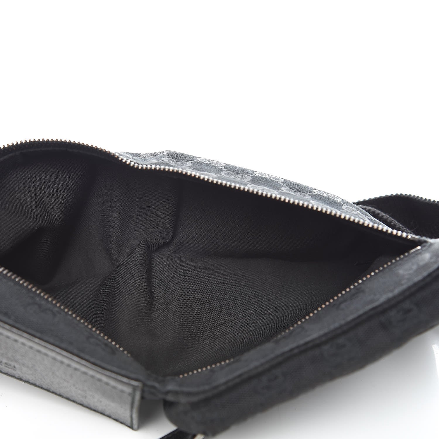 Gucci GG Monogram Double Pocket Belt Bag Black 5 of 12