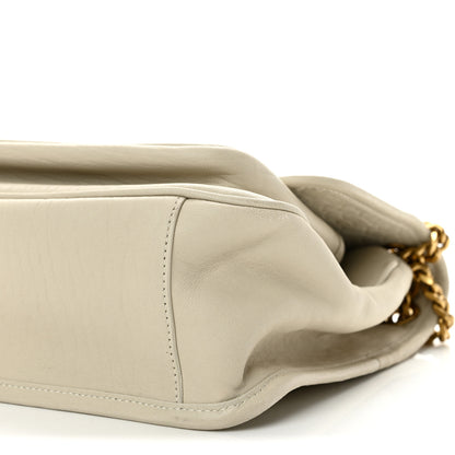 Saint Laurent Grained Lambskin Monogram Medium Niki Chain Satchel Crema Soft 10 of 12
