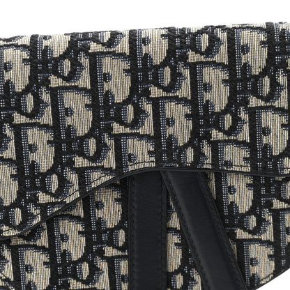 Christian Dior Oblique Saddle Belt Pouch Blue 8 of 11