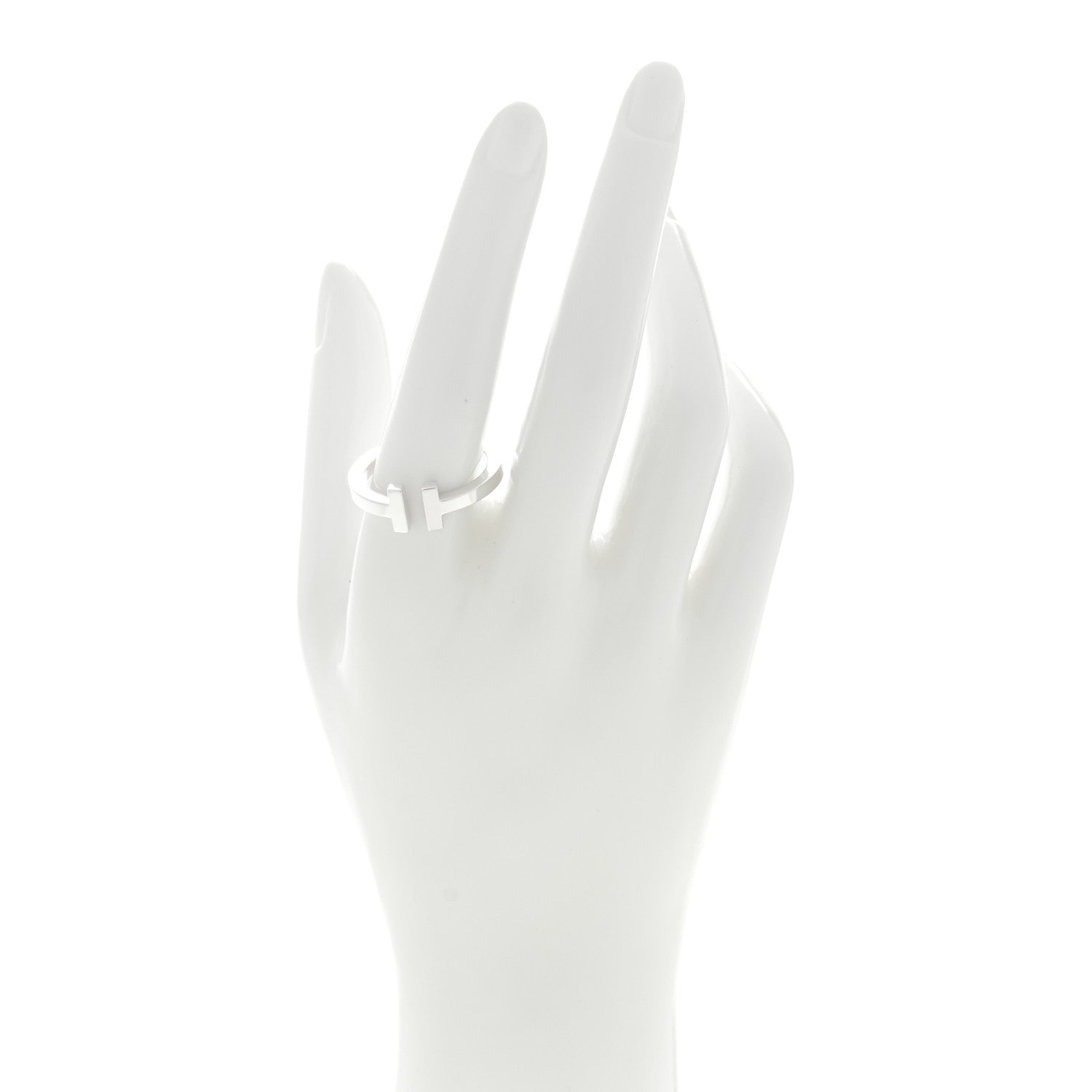 Tiffany Sterling Silver T Wire Ring 61 9.5 2 of 4