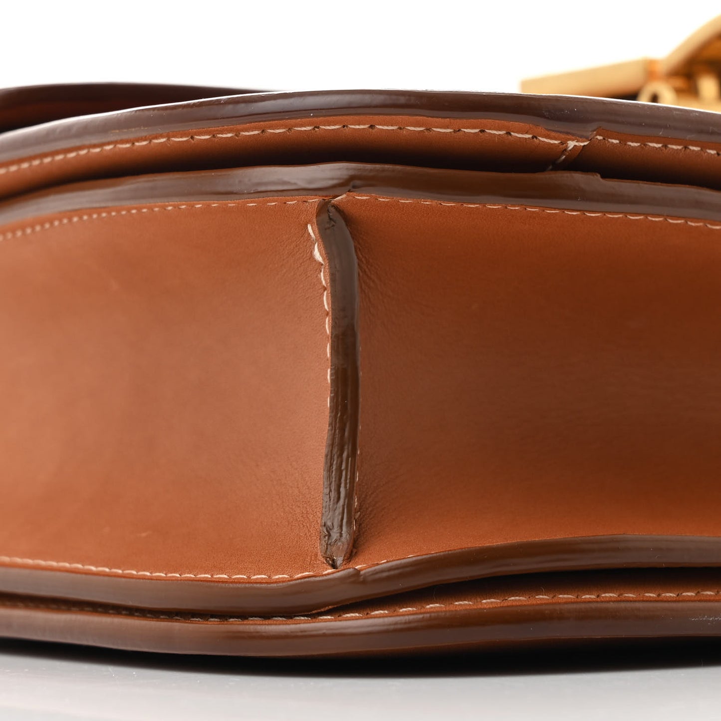 Natural Calfskin Medium Classic Box Flap Bag Tan