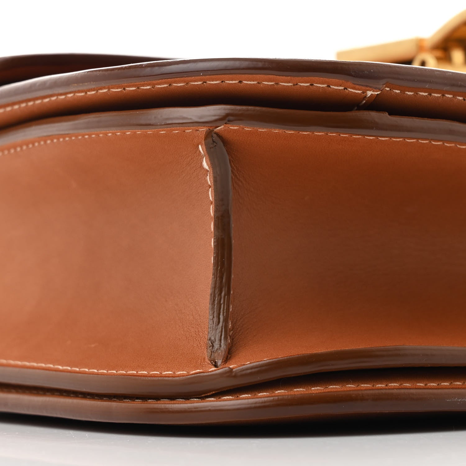 Celine Natural Calfskin Medium Classic Box Flap Bag Tan 10 of 11