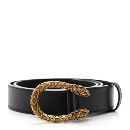 Gucci Calfskin Dionysus 30mm Belt 80 32 Black 1 of 5