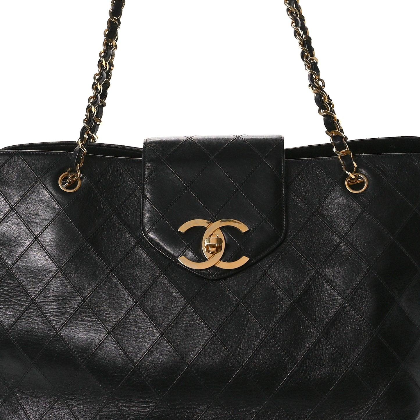 Calfskin Stitched XL Weekender Black