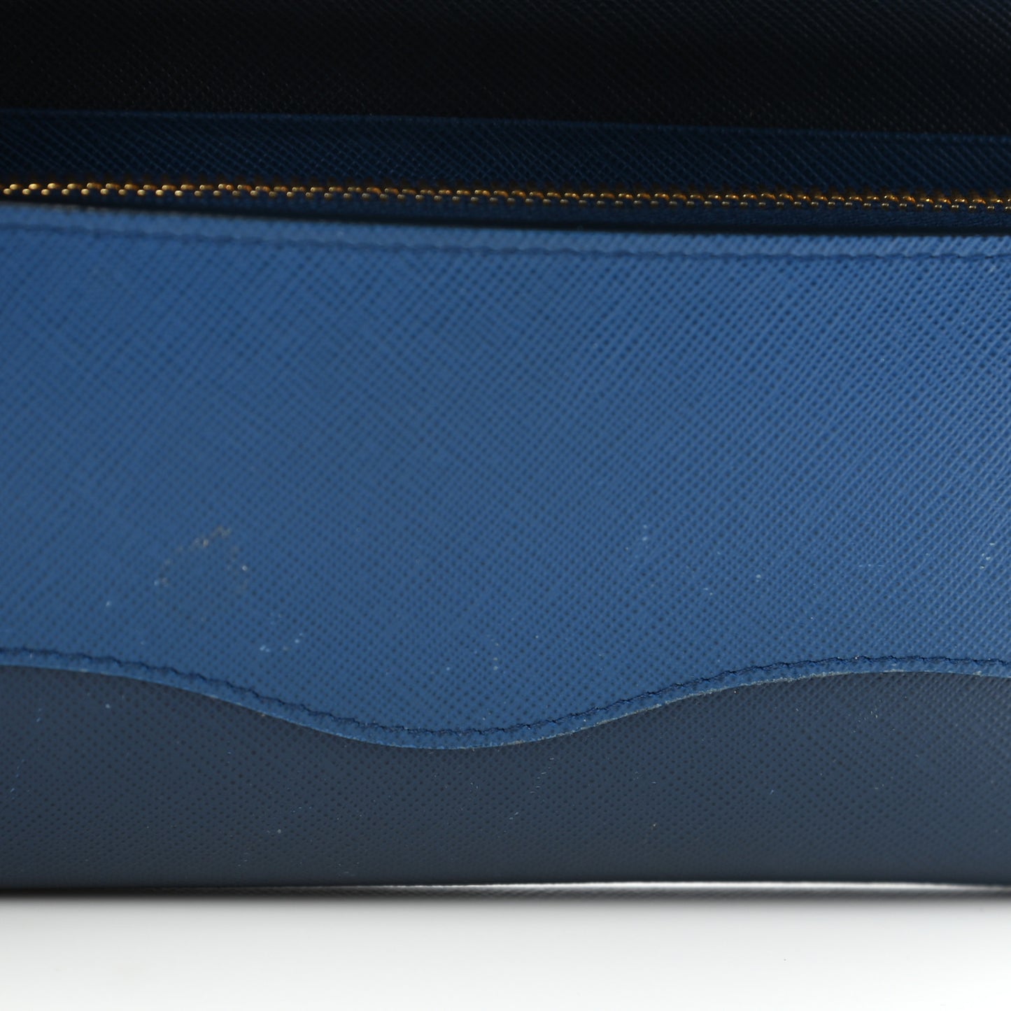 Saffiano Wave Continental Flap Wallet Bluette Azzurro