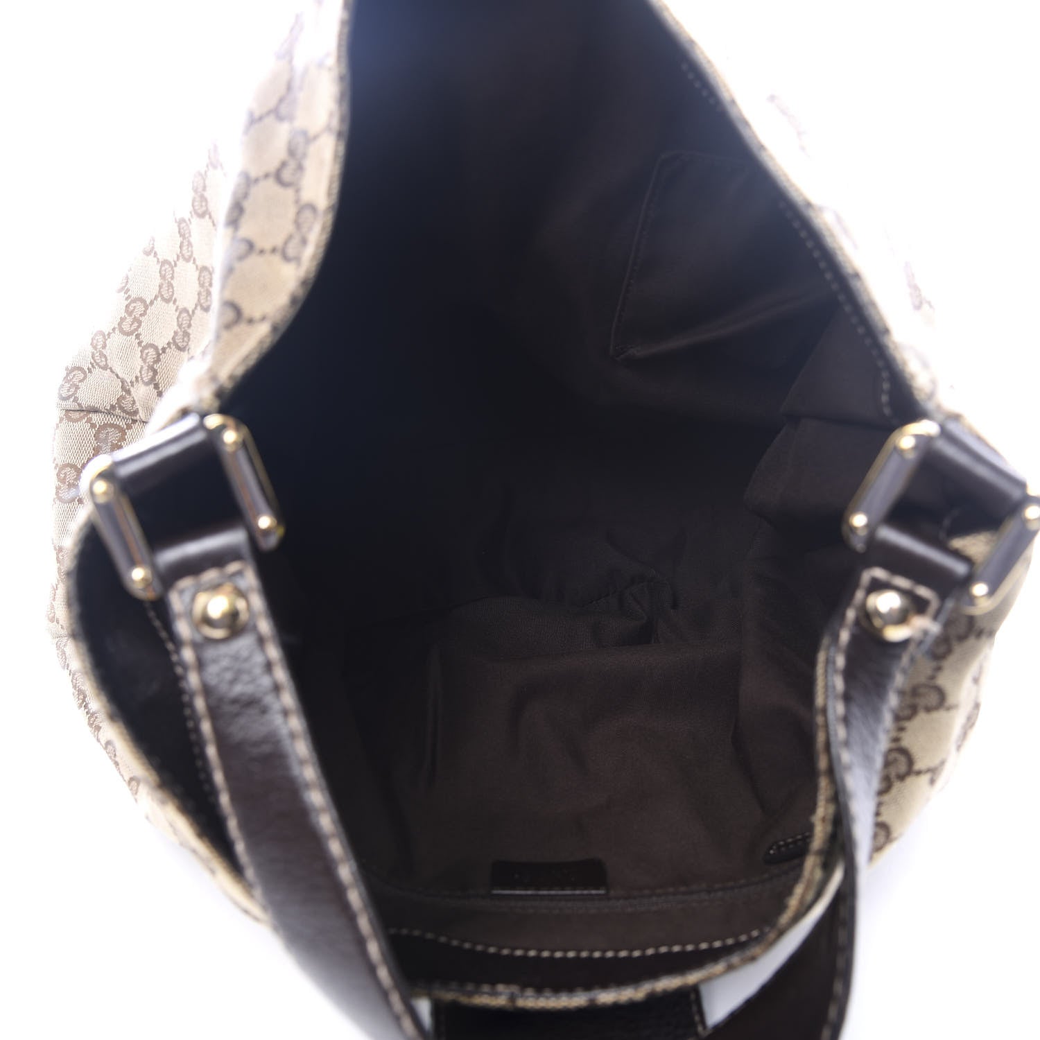 Gucci Monogram Large New Ladies Web Hobo Dark Brown 4 of 8