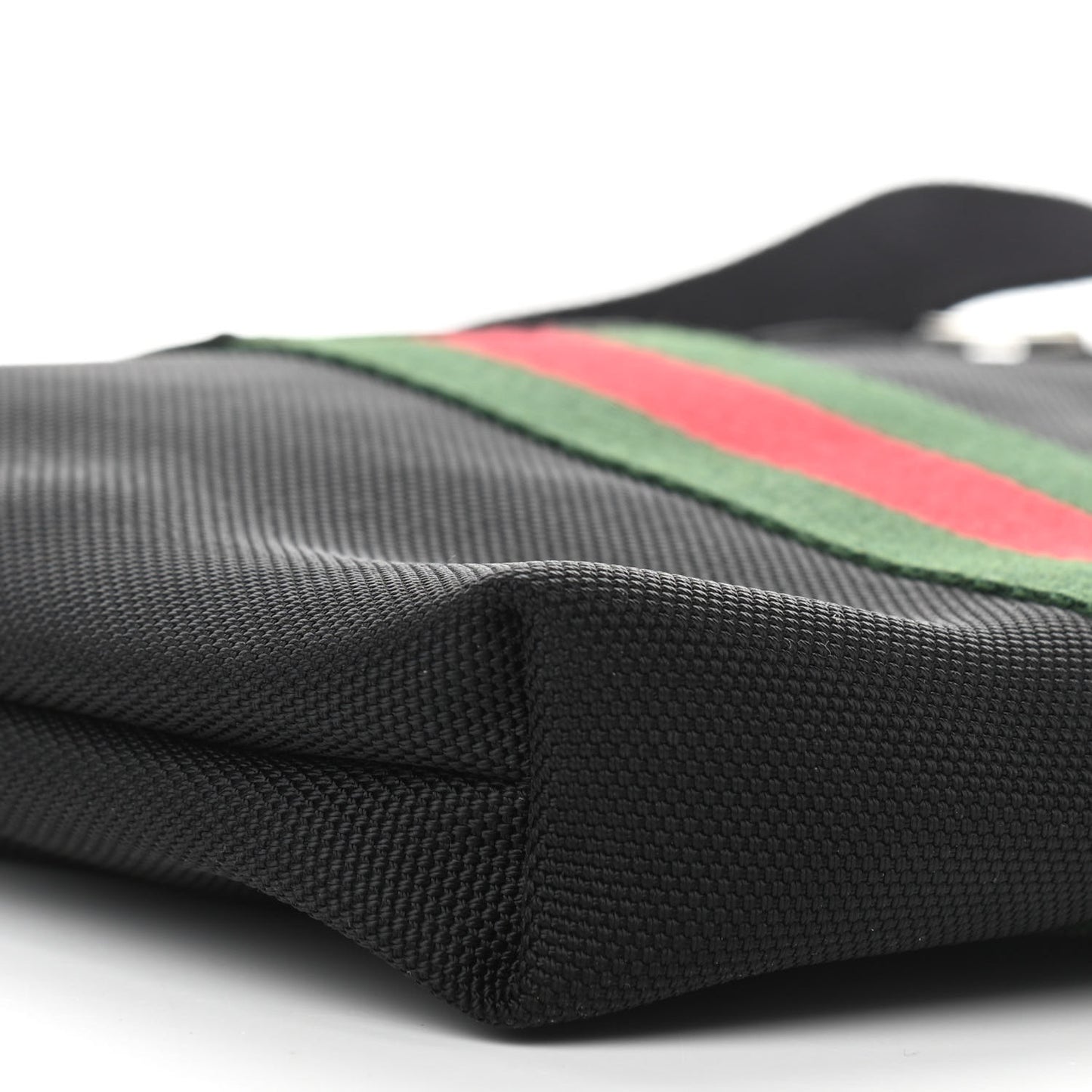 Canvas Web Messenger Bag Black