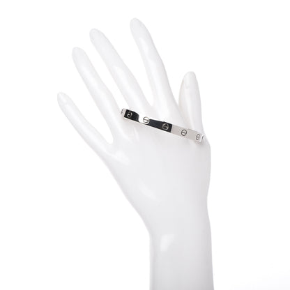 Cartier 18K White Gold LOVE Bracelet 17 2 of 7
