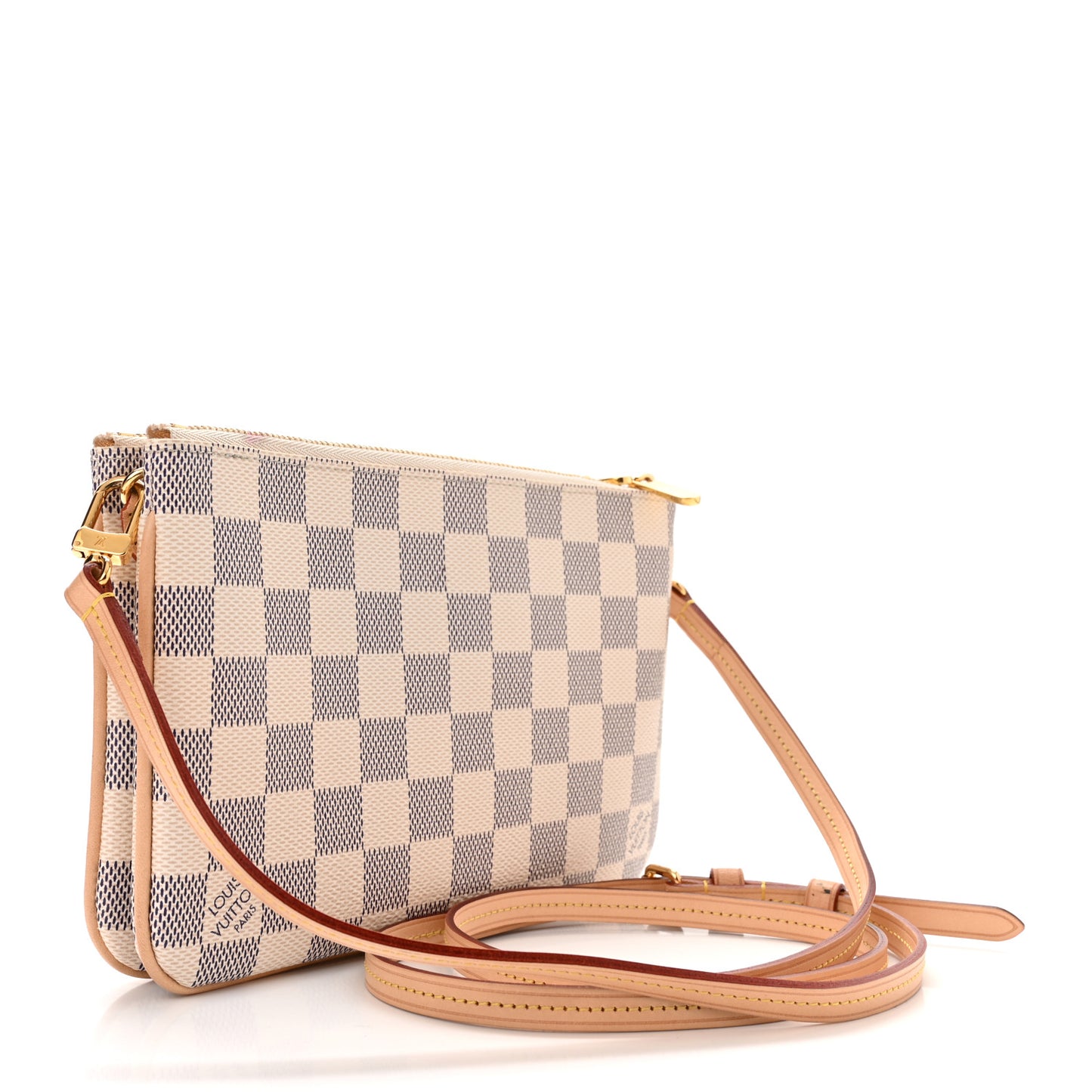 Damier Azur Double Zip Pochette