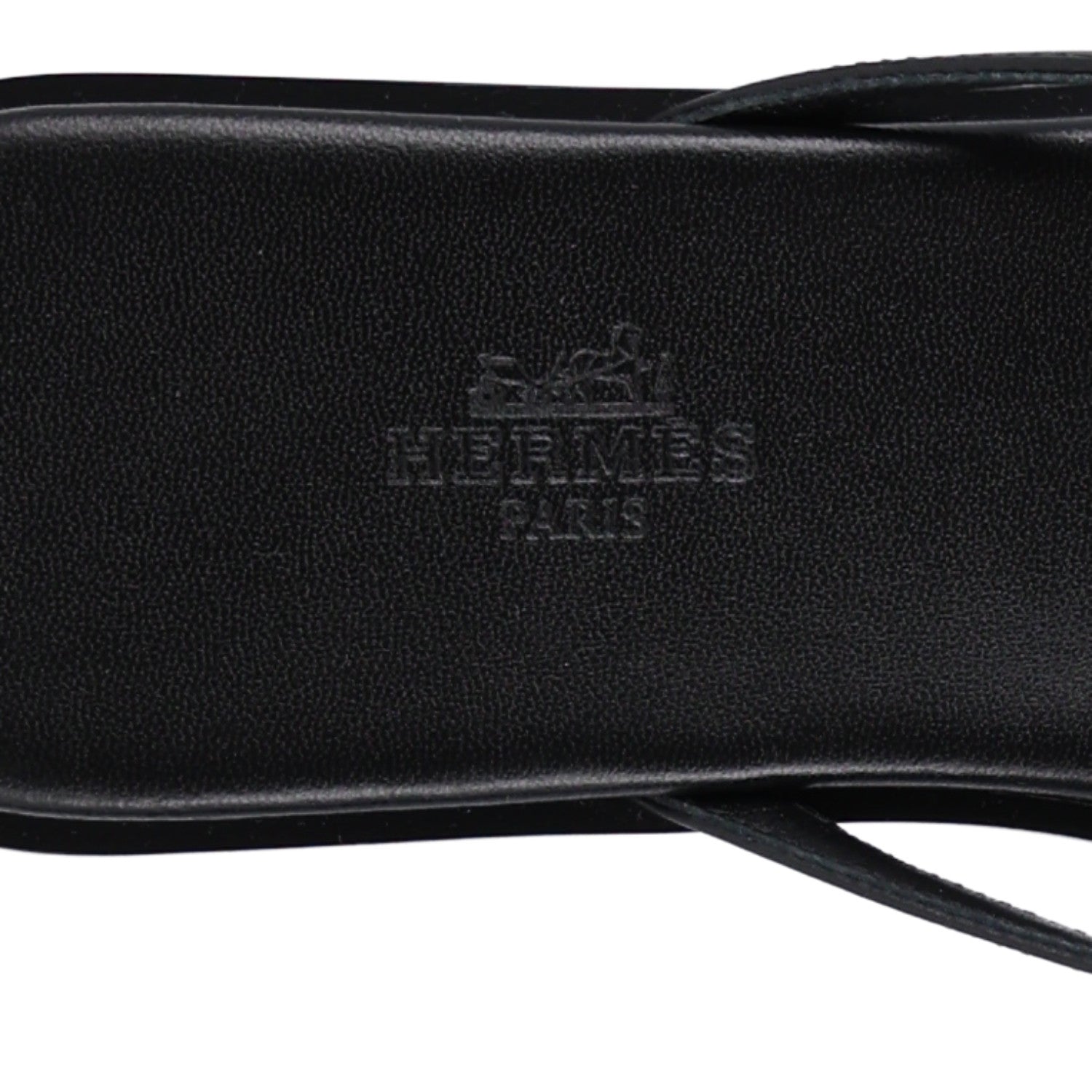 Hermes Calfskin Miss Sandals 37 Black 7 of 8