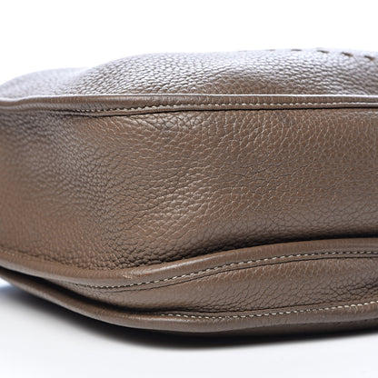 Hermes Taurillon Clemence Evelyne III GM Etoupe 8 of 11