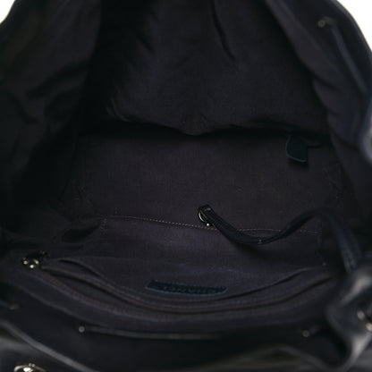 Chanel Lambskin Quilted Large Urban Spirit Backpack Navy 5 of 12