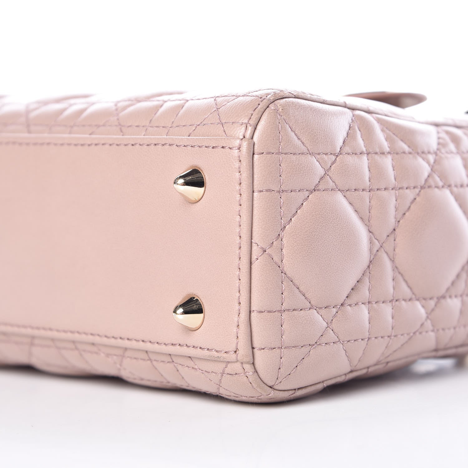 Christian Dior Lambskin Cannage Small Lucky Badges My Lady Dior Taupe 7 of 11