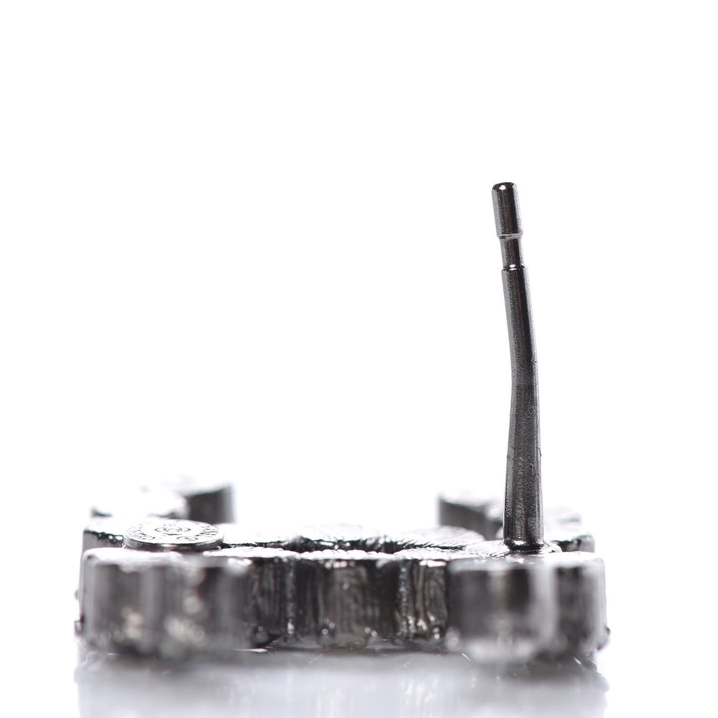 Crystal CC Earrings Silver
