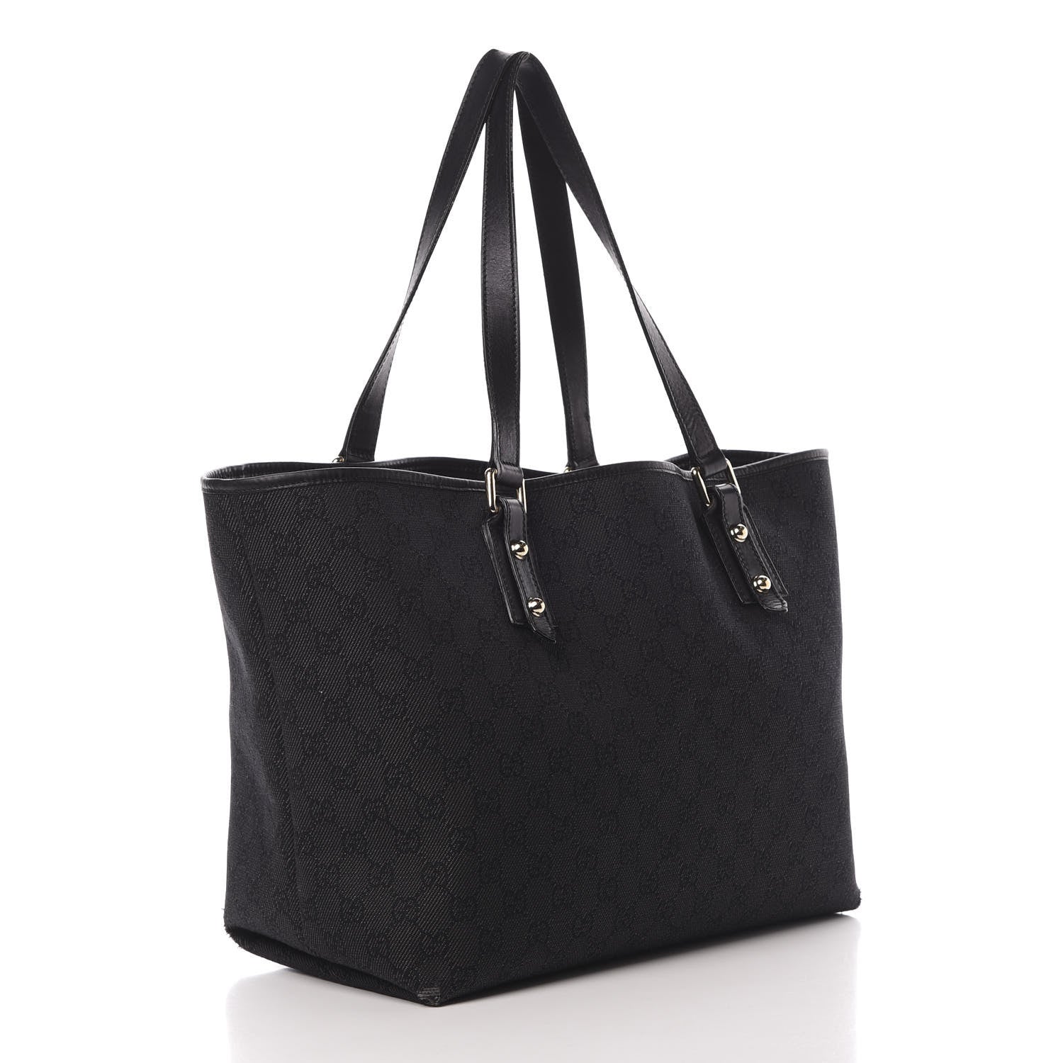 Gucci Monogram Large Jolicoeur Tote Black 3 of 19