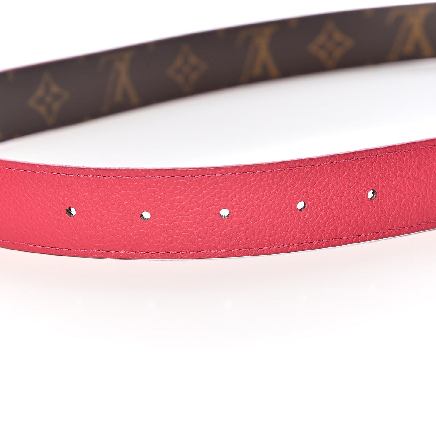 Monogram 30mm LV Initiales Reversible Belt 90 36 Fuchsia