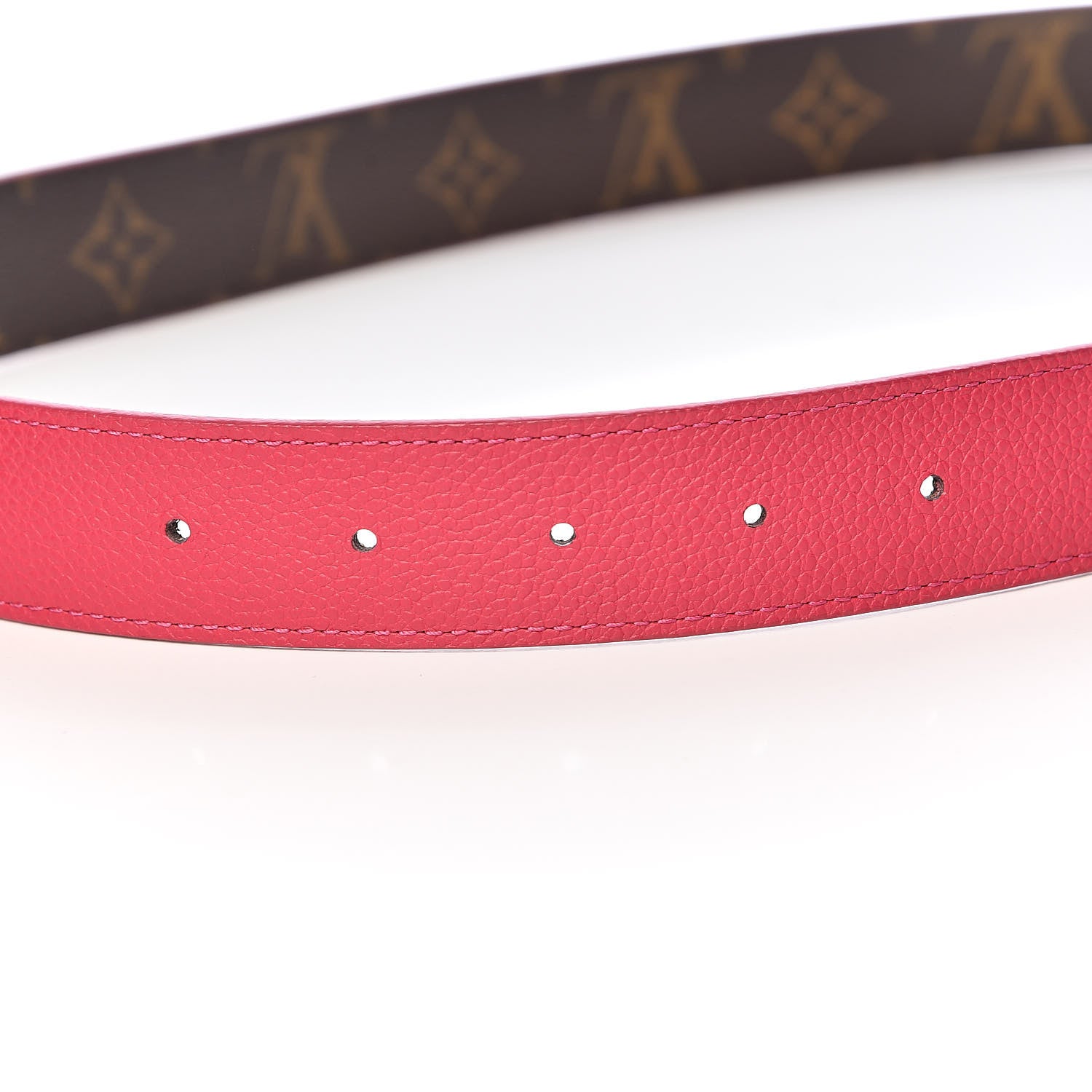 Louis Vuitton Monogram 30mm LV Initiales Reversible Belt 90 36 Fuchsia 5 of 6