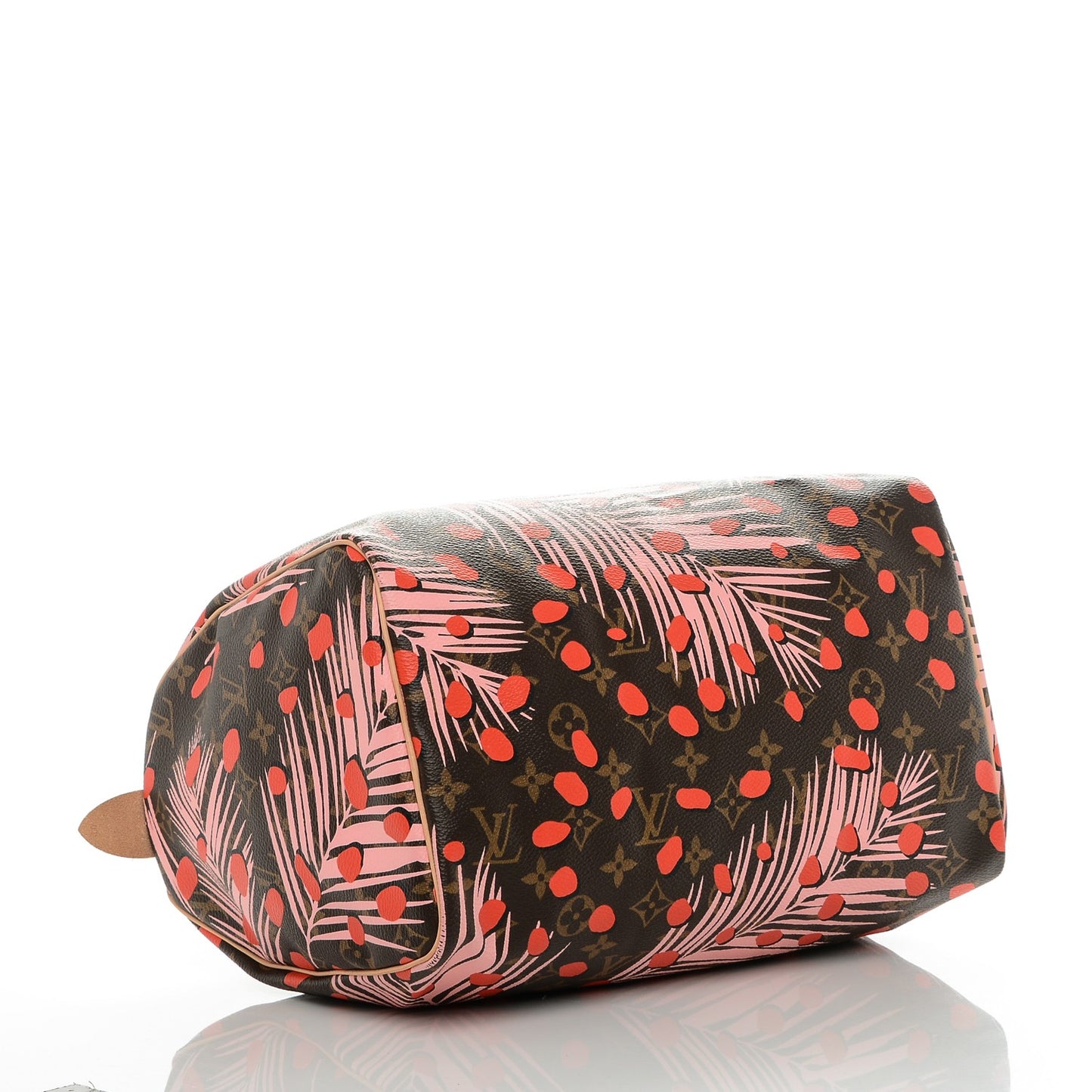 Monogram Jungle Dots Speedy 30 Sugar Pink Poppy