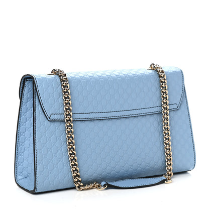 Gucci Microguccissima Medium Emily Chain Shoulder Bag Mineral Blue 3 of 9