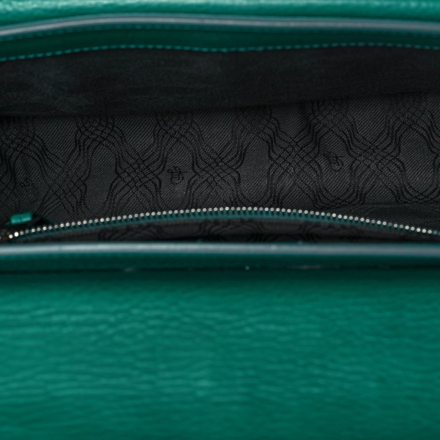 Calfskin Mini PS11 Classic Shoulder Bag Emerald