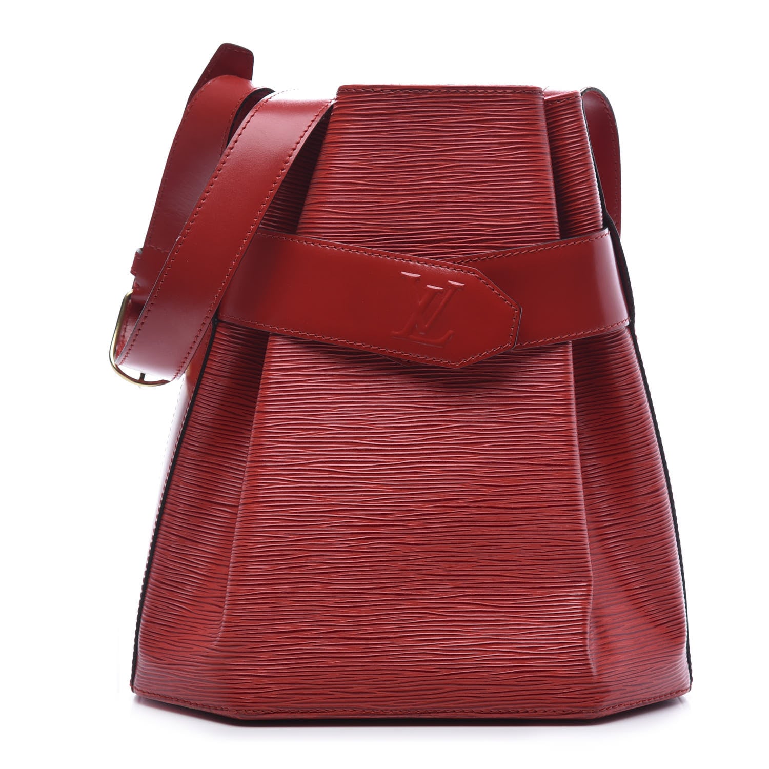 Louis Vuitton Epi Sac D'Epaule Castillan Red 1 of 10