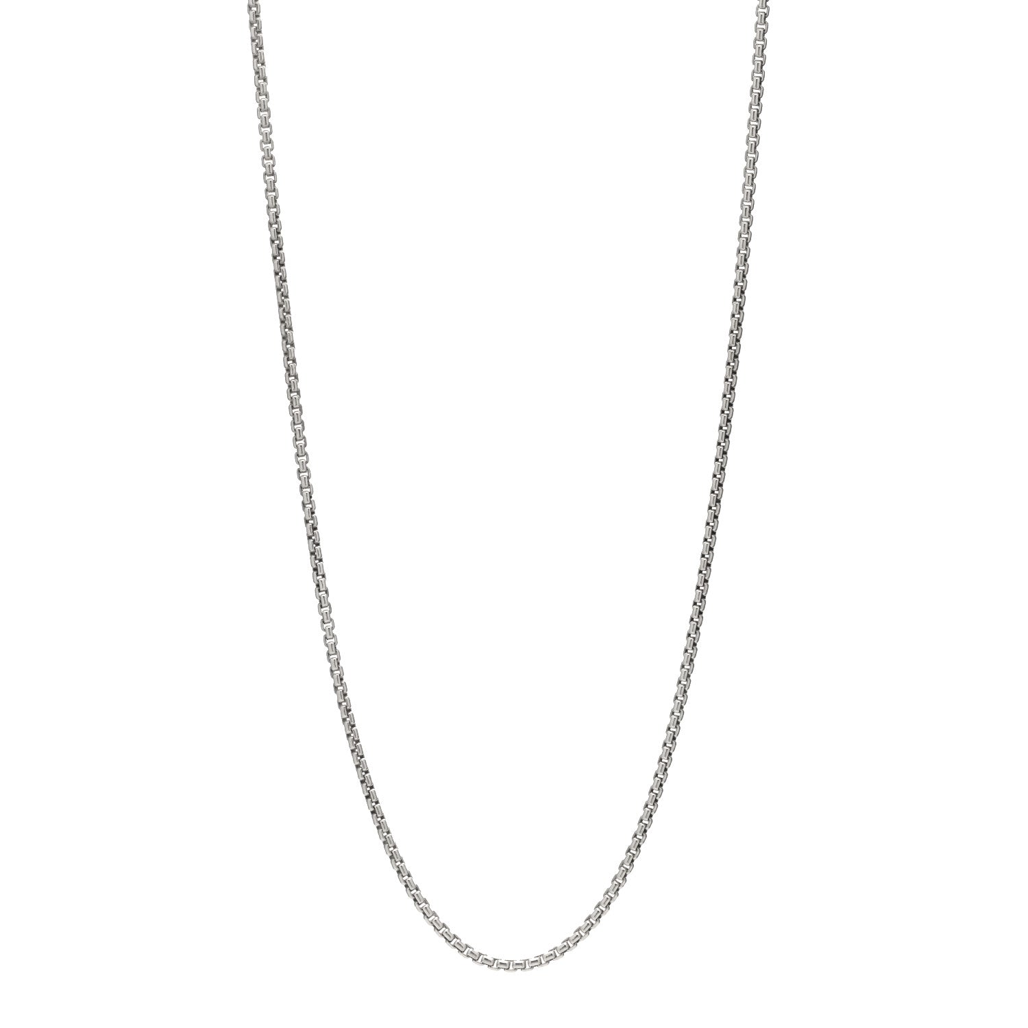 David Yurman Sterling Silver 2.7mm Small Box Chain Necklace 22" 1 of 4