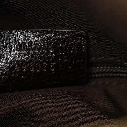 Gucci Monogram Hobo Dark Brown 7 of 10