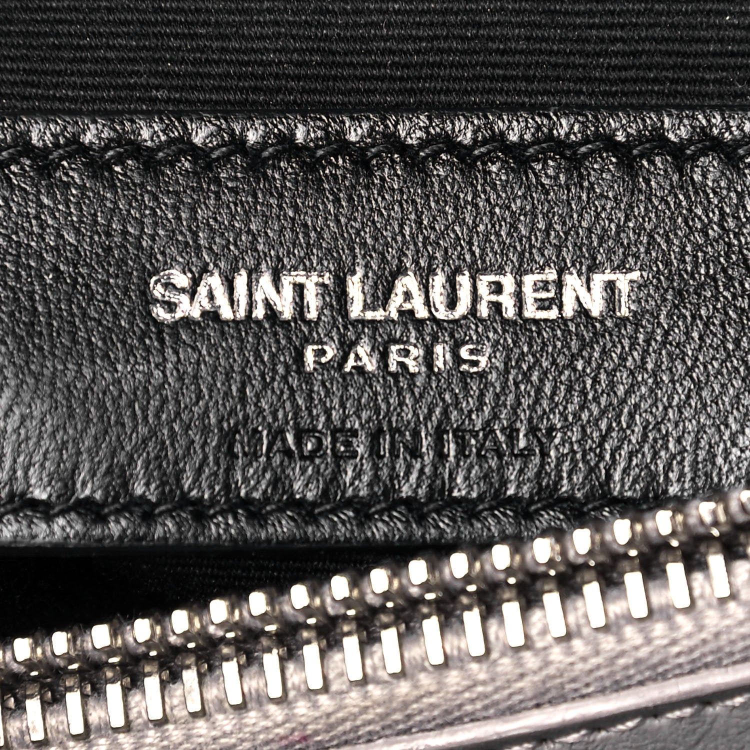 Saint Laurent Calfskin Y Quilted Monogram Medium Loulou Chain Satchel Light Gray 7 of 13