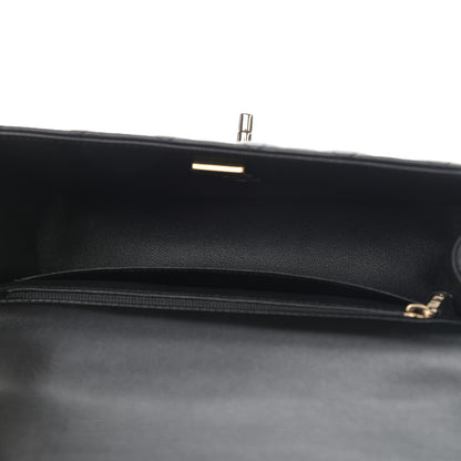Chanel Lambskin Quilted Mini Top Handle Rectangular Flap Black 5 of 9