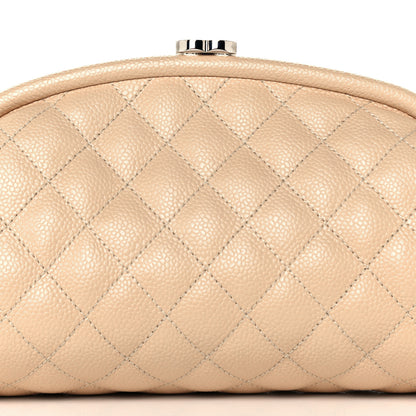 Chanel Caviar Quilted Timeless Clutch Beige 8 of 11