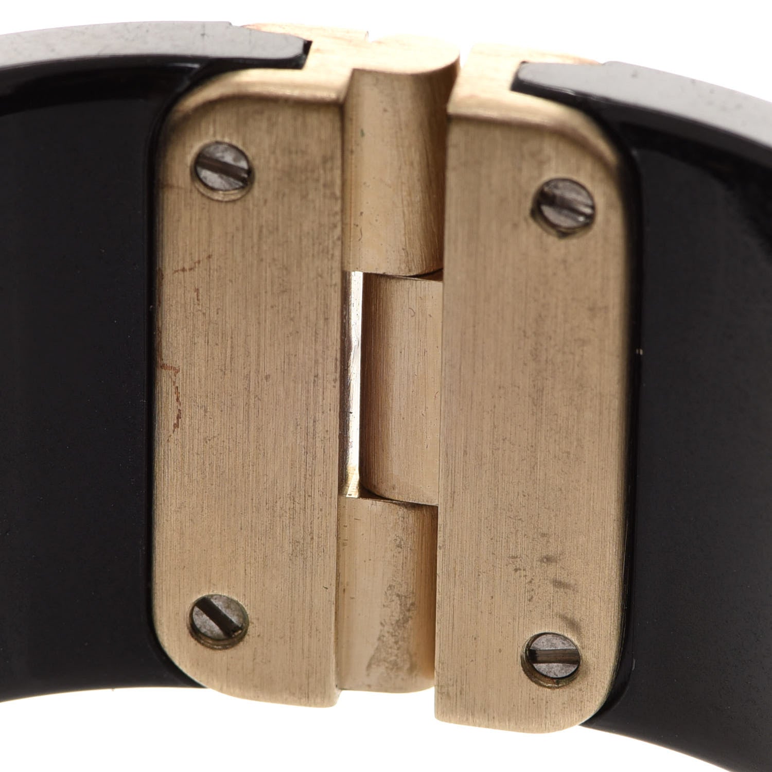 Chanel Resin Baguette Crystal CC Cuff Black 7 of 9