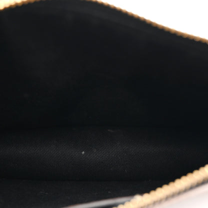 Versace Coated Canvas Medium La Greca Signature Pouch Black Caramel 5 of 12