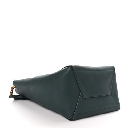 Celine Soft Grained Calfskin Sangle Bucket Bag Green 4 of 8