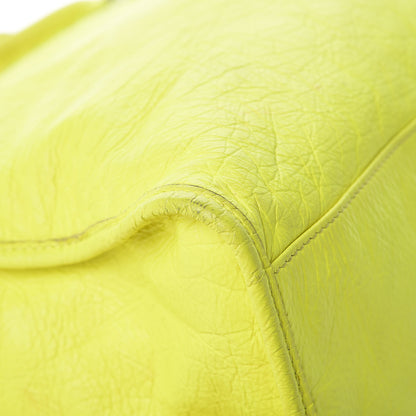 Balenciaga Agneau Classic Silver Hardware City Jaune Fluo 12 of 18