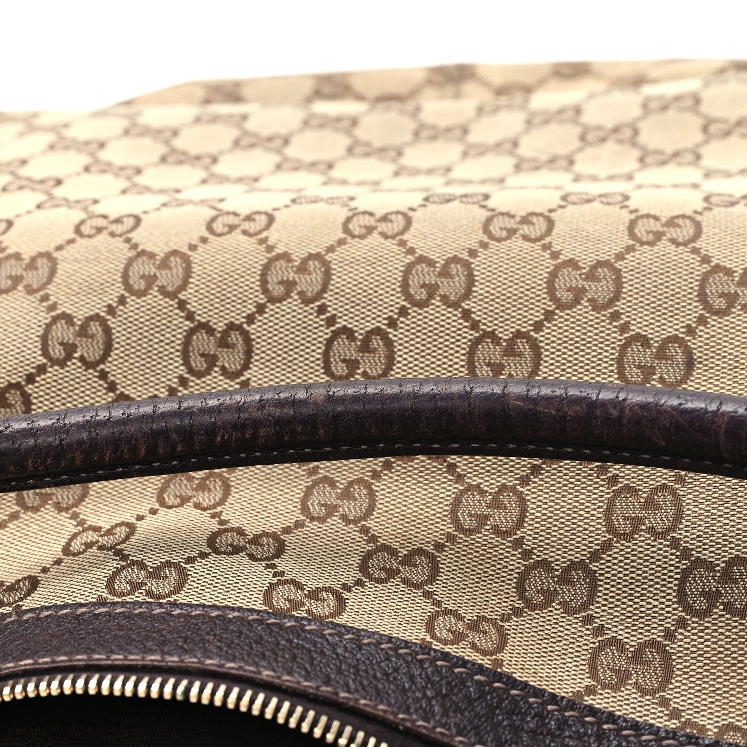 Gucci Monogram Pocket Hobo Brown 14 of 16
