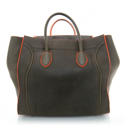 Celine Smooth Calfskin Large Phantom Luggage Grey Orange 3 of 8