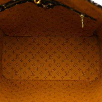 Louis Vuitton Monogram Giant Crafty Neverfull MM Creme Caramel 6 of 11