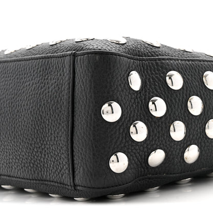 Khaite Pebbled Sport Calfskin Studded Elena Black 8 of 10