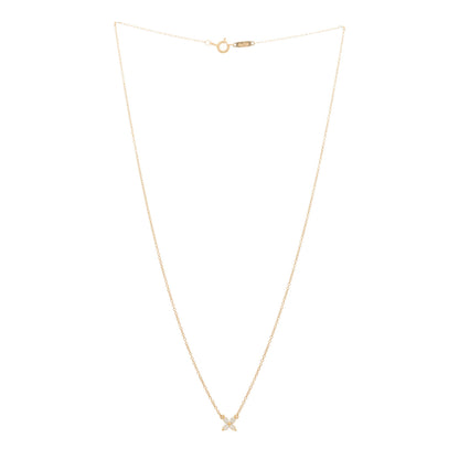 Tiffany 18K Rose Gold Diamond Mini Victoria Necklace 3 of 6
