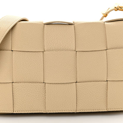 Bottega Veneta Grained Calfskin Maxi Intrecciato Cassette Crossbody Bag Porridge 7 of 9
