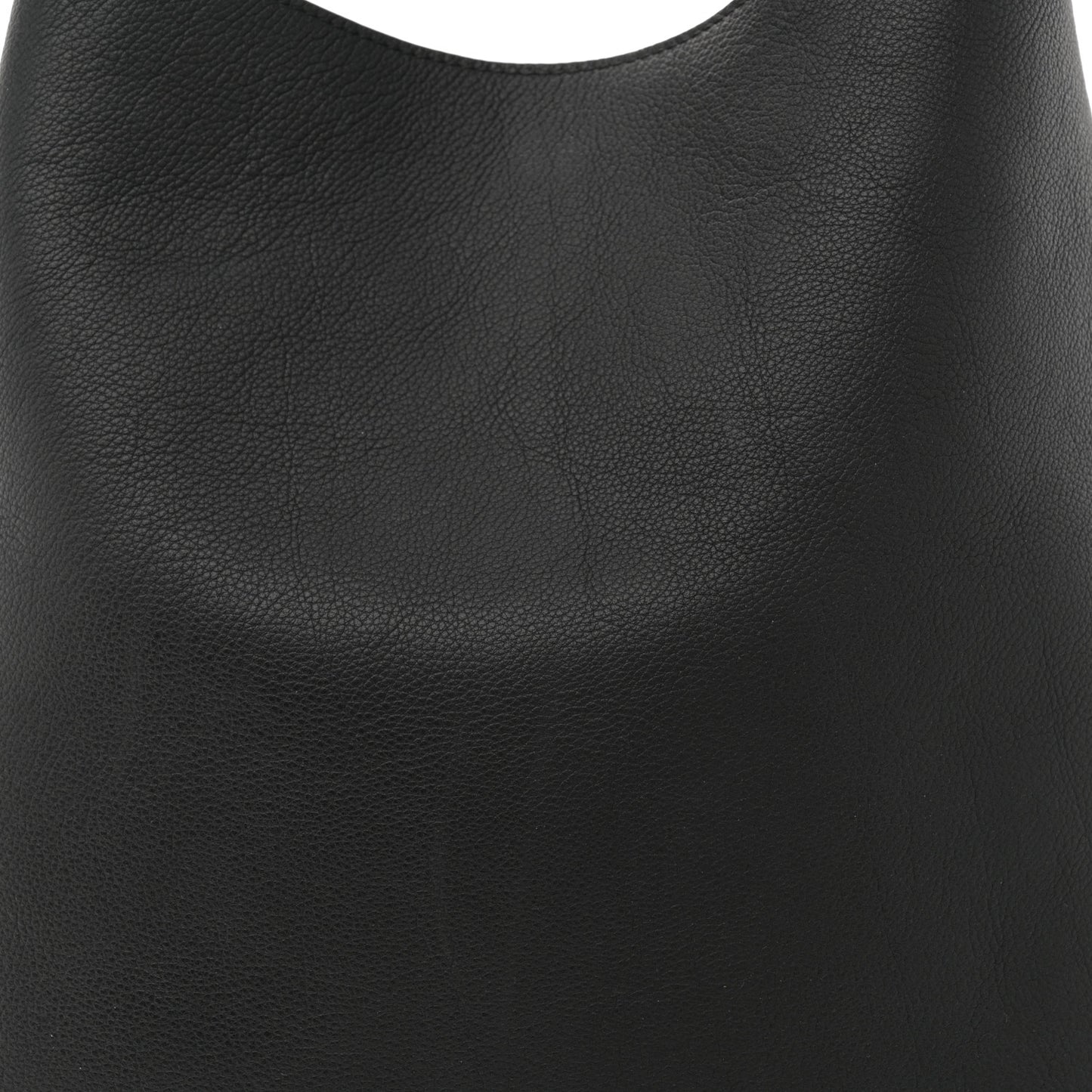 Grained Calfskin Low Key Hobo MM Black